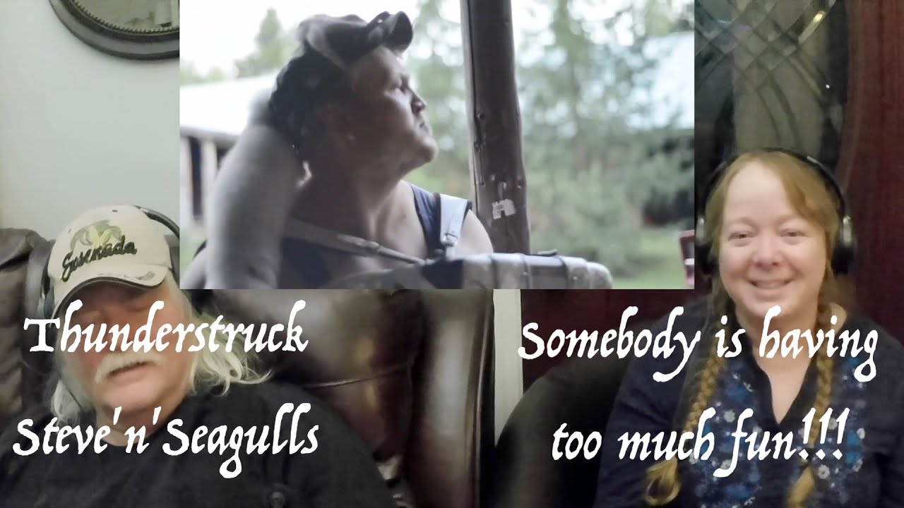 Thunderstruck  -  Steve'n'Seagulls - SO MUCH FUN!!! Grandparents from Tennessee (USA) react