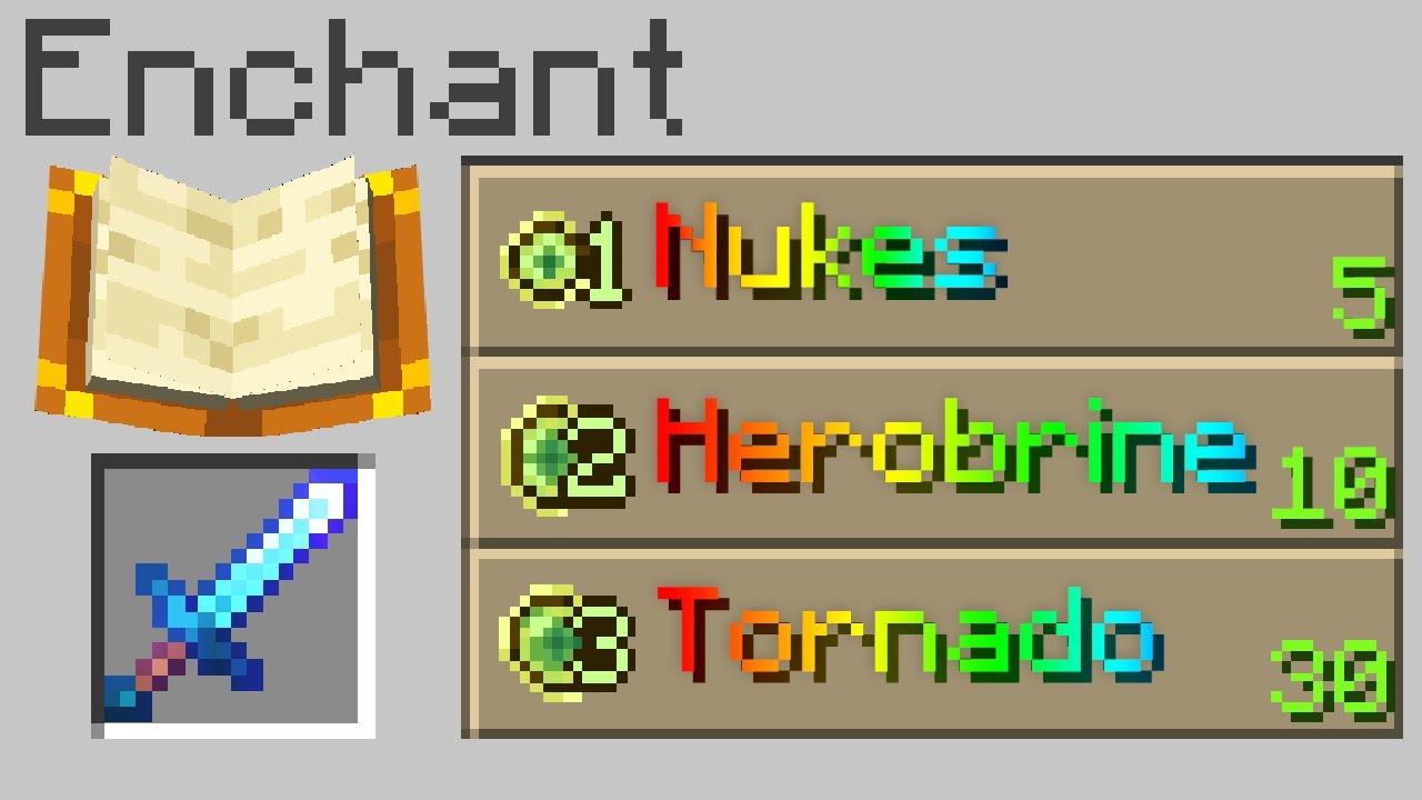 Minecraft, But Enchants Are Custom 