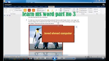Ms word part 3 Inssert Menu How to Add Pictures and Shapes In Microsoft word in pashto language.
