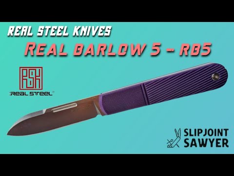 Real Steel Knives Real Barlow 5 - RB5. A Modern take on a Traditional Pocket Knife Pattern.