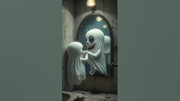 “Never Blink at the Mirror: It Blinks Back 😱🪞”#viral #horror #shorts #animation