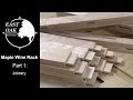 Maple wine racks part 1 joinery  woodworking