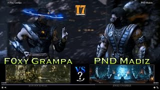 MKX - F0xy Grampa (Kung Lao) vs Madzin (Sub-Zero, Kotal Kahn) Epic Battle