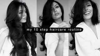 my 10 step haircare routine