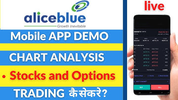 How to Use AliceBlue ANT App Hindi | Chart Analysis, Intraday & Options Tutorial