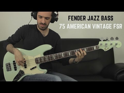 FENDER JAZZ BASS 75 AMERICAN VINTAGE FSR - Groove #1 // Bruno Tauzin