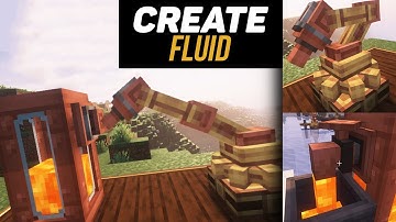 Гайд по Create Fluid. Жидкостная пипетка, интерфейся, жезл дирижер (minecraft java)