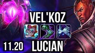 VEL'KOZ & Karma vs LUCIAN & Lulu (ADC) | Rank 4 Vel'Koz, 8/1/10, 700+ games | KR Master | v11.20