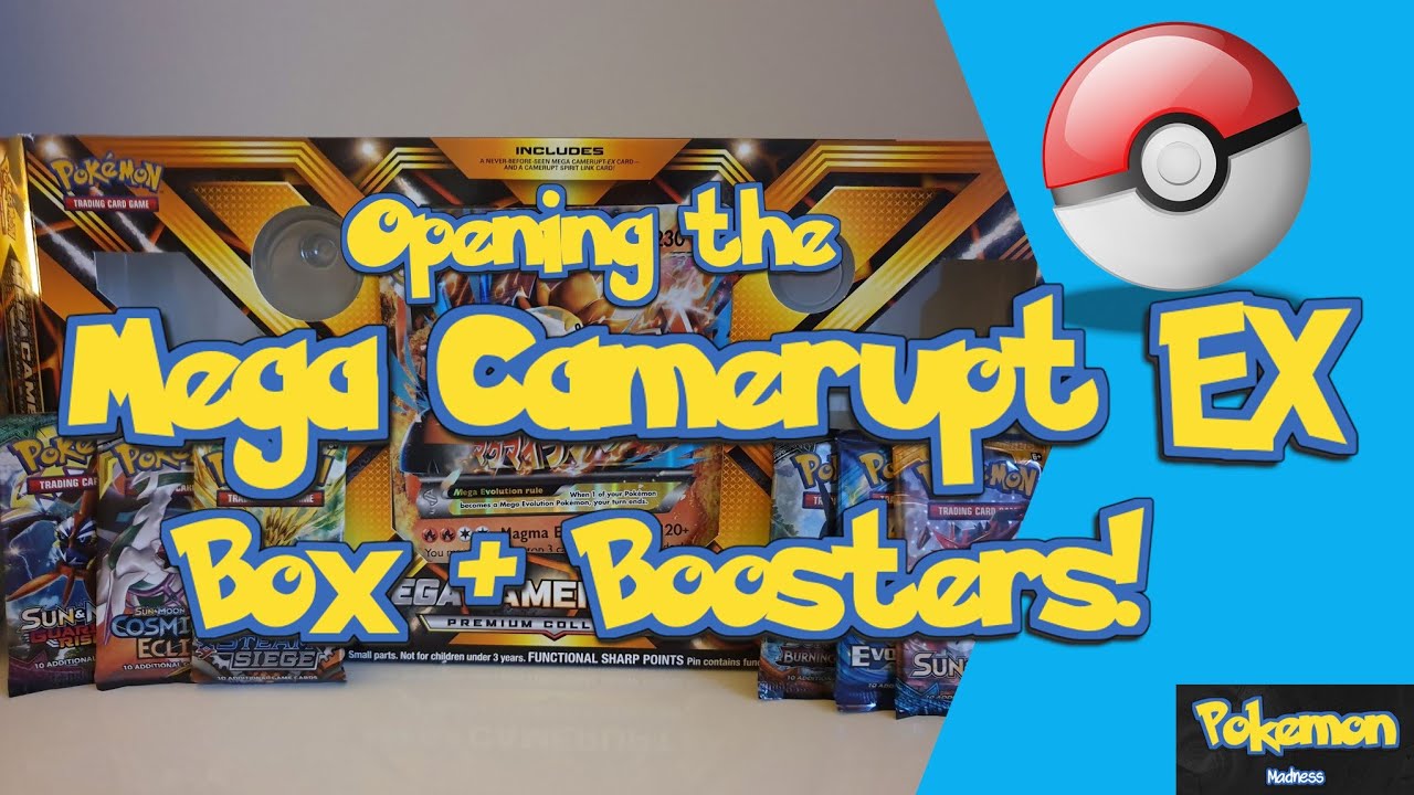 Opening The Mega Camerupt EX Premium Box Boosters YouTube