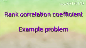 PQT (Part-13)Rank correlation coefficient[In Tamil]