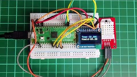 Hiện Nhiệt độ và Độ ẩm từ Cảm biến DHT22 Trên Màn hình với Raspberry Pi Pico