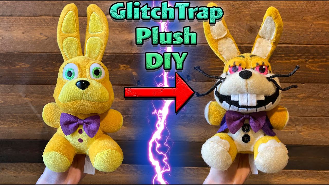 How to turn your SpringBonnie Plush into a GLITCHTRAP Plush! - FNAF Plush  DIY! 