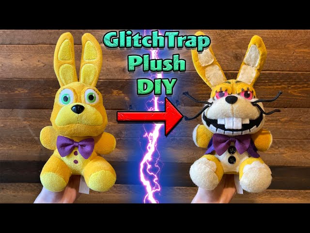 How to turn your SpringBonnie Plush into a GLITCHTRAP Plush! - FNAF Plush  DIY! 