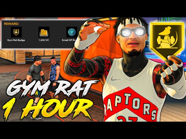 HOW TO GET GYM RAT BADGE ON NBA 2K22 in LESS THAN A HOUR FASTEST