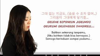 [ VERSI KOREA ] Sisa Rasa - Mahalini (Cover by Yuri) Lirik + terjemahan Indonesia