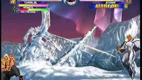 MvC2 Online (360): Brett (Cha/Mag/Doom) vs Omega Weapon X (Mag/Storm/Cap) 7 .:6.2.10:.