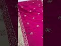 Fendi Silk Palazzo Suit In Cream And Rose Pink With Embroidered Work For Women
