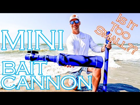 TINY BAIT CANNON! Will it Work?! HOW FAR CAN IT CAST?? 