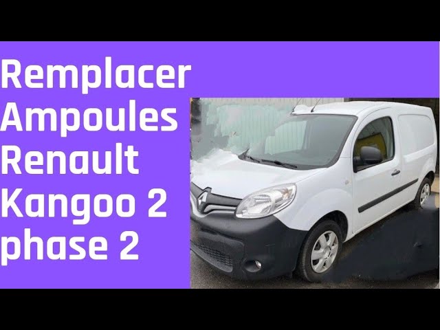 remplacer, changer ampoules de phare Kangoo 2 phase 2 