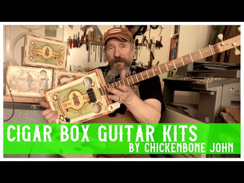 Cigar box guitar kits by ChickenboneJohn