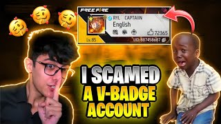 I Scammed A V-Badge Account | Scamming 85 Level V-Badge Account | Zindabad Plays