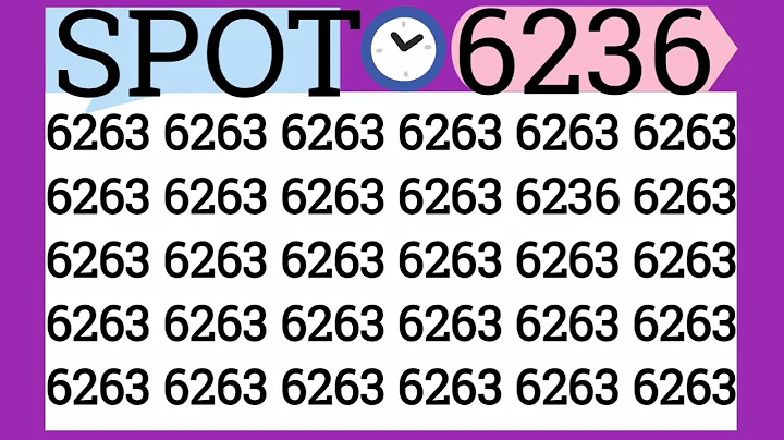 Only 1% Can Spot This Hidden Number 6236🔥 | Puzzle Challenge #eymath #viral #trending #fypシ゚viral 