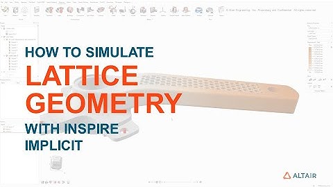Structural Analysis of a Part Containing Inspire Implicit Lattice Geometry