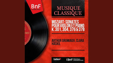 Thumbnail of Sonate pour violon et piano No. 26 in B-Flat Major, K. 378: I. Allegro moderato