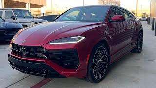 NEW Lamborghini URUS SE in Rosso Efesto: Full Tour 🔥 #urusse #lamborghini #suv #luxurycars 