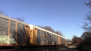 CSX Q261 in Hi Def at Shenandoah Junction,WV on 11/20/13