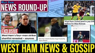 West Ham News & Transfers | Striker Shortlist | Bayern Chase Wonderkid Guilherme | £40M Kilman