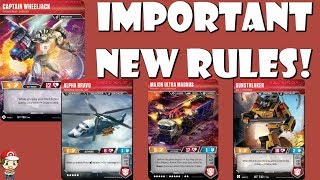 Big Transformer TCG Rules Updates! (Captain Wheeljack, Specialist Ratchet, Major Ultra Magnus)