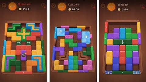 Wood Away Block Jam - Level 149 - Level 150 - Level 151