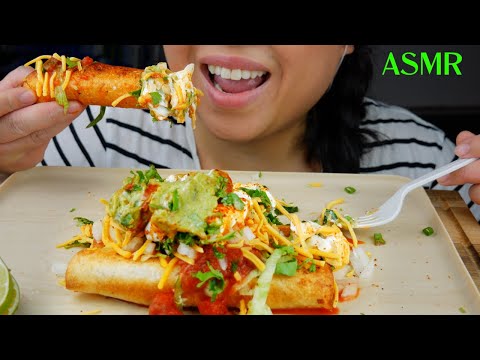 Crunchy Mexican Turkey Taquitos with Guacamole + ALL the toppings suellasmr