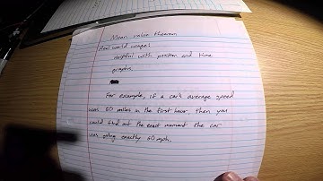 mean value theorem video