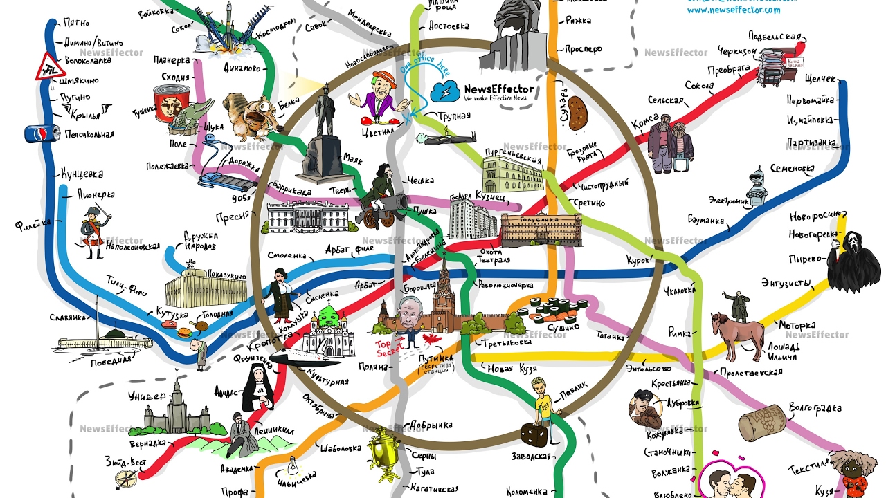 Шуточная карта москвы