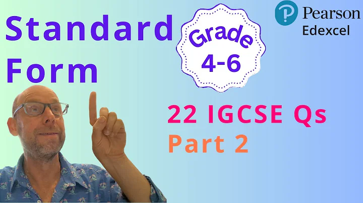 Standard Form IGCSE Qs Part 2 #igcsemaths #edexcel #standardform #examtips