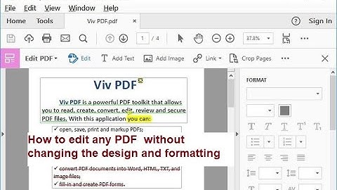 How to edit any PDF  without changing the design and formatting.