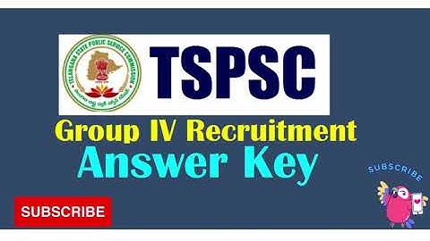 TSPSC Group 4  Key and OMR Sheets Download Process | #tspsc #group4 #govtjobs