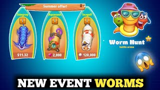 NEW EVENT WORMS 😱 In Worm Hunt | Stingray, Aquanaut and Seagull Worms In Summer Holidays Event screenshot 5