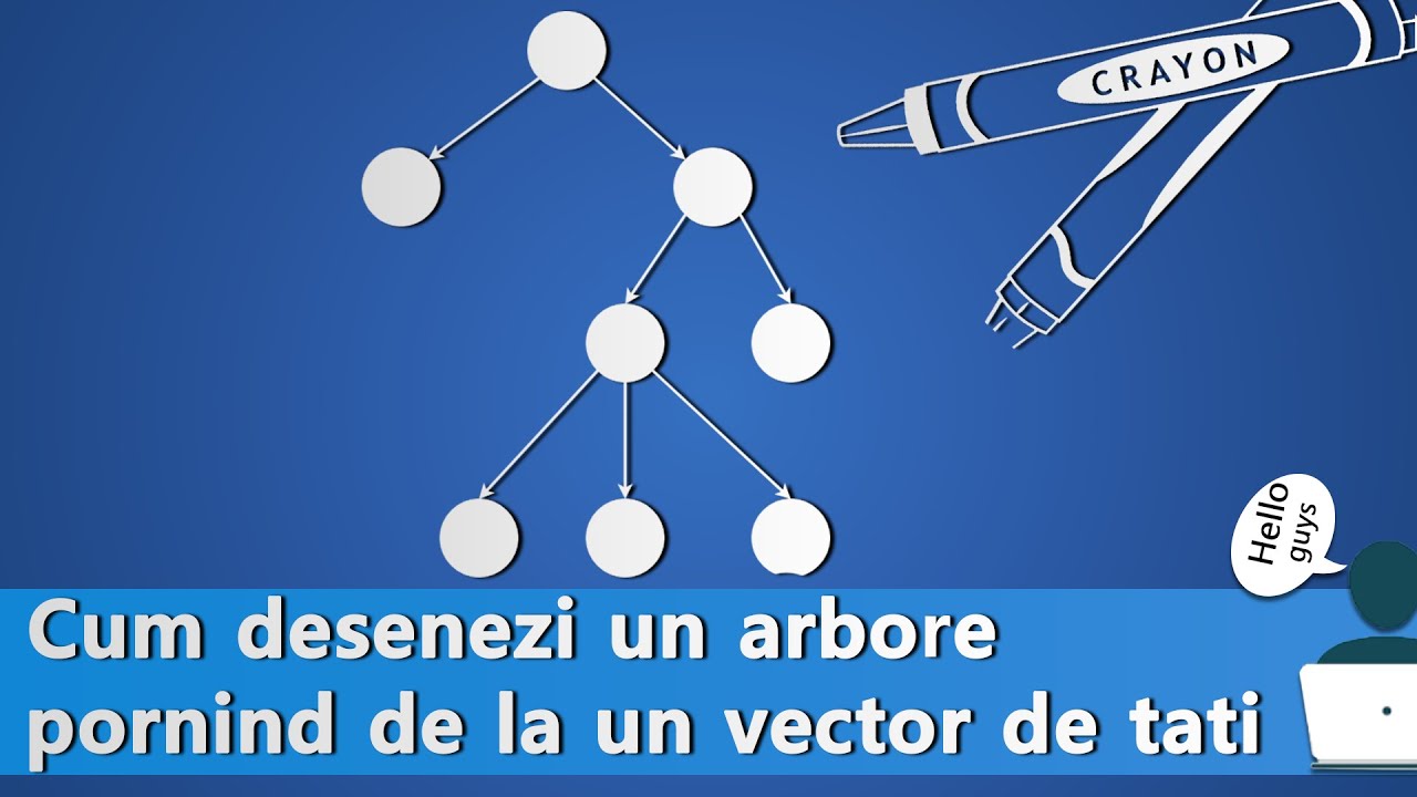 Cum desenezi un arbore pornind de la un vector de tati | Teoria Grafurilor  C++ - YouTube