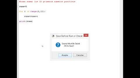 Como sumar los 10 primeros números en python (2020)