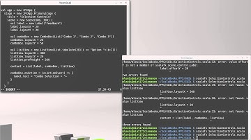 List Selection Control Interactions (in ScalaFX)