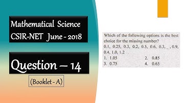 CSIR NET Mathematics Solution June 2018 | Question 14 | General  Aptitude | Shortcut Tricks