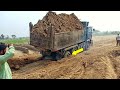 Best Fail Compilation! Nissan Diesel V8 Truck Dumper Failed After Fully Overload