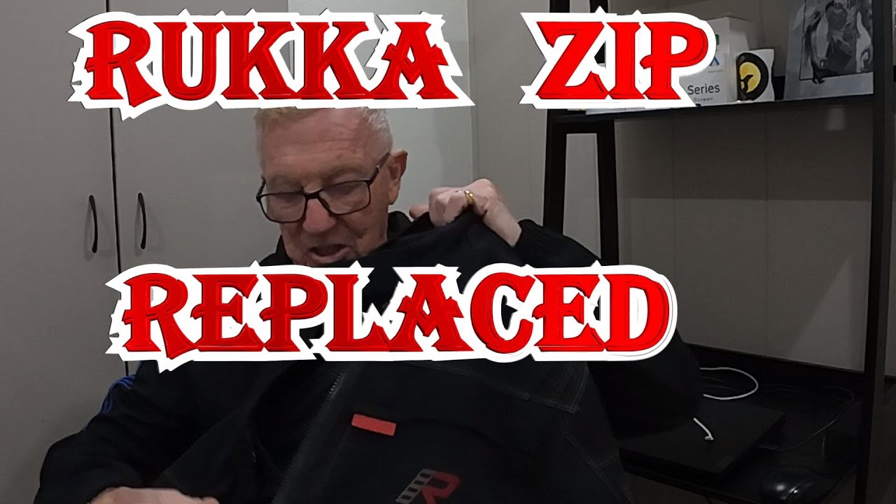 Rukka Zip brocken and now replaced. - YouTube