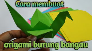 Cara membuat Origami burung bangau