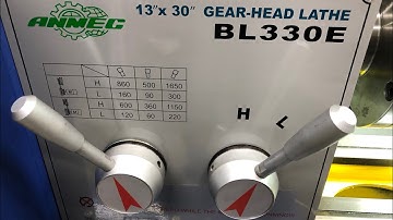 ANMEC BL330E 13” X 30” Gear Head Lathe and Using it the First Time to Fix Itself