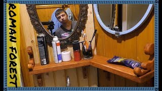 Угловая полочка для ванной своими руками.