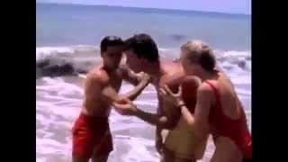 Baywatch S02E03 Shauni Erika Eleniak Is Hit By Swimmer, Eddie Billy Warlock Saves Her In Water